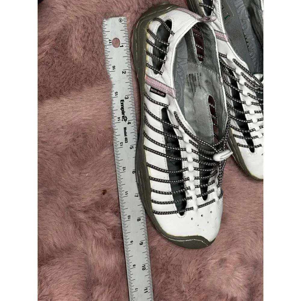 Jambu White, Black & Pink Casual Flats